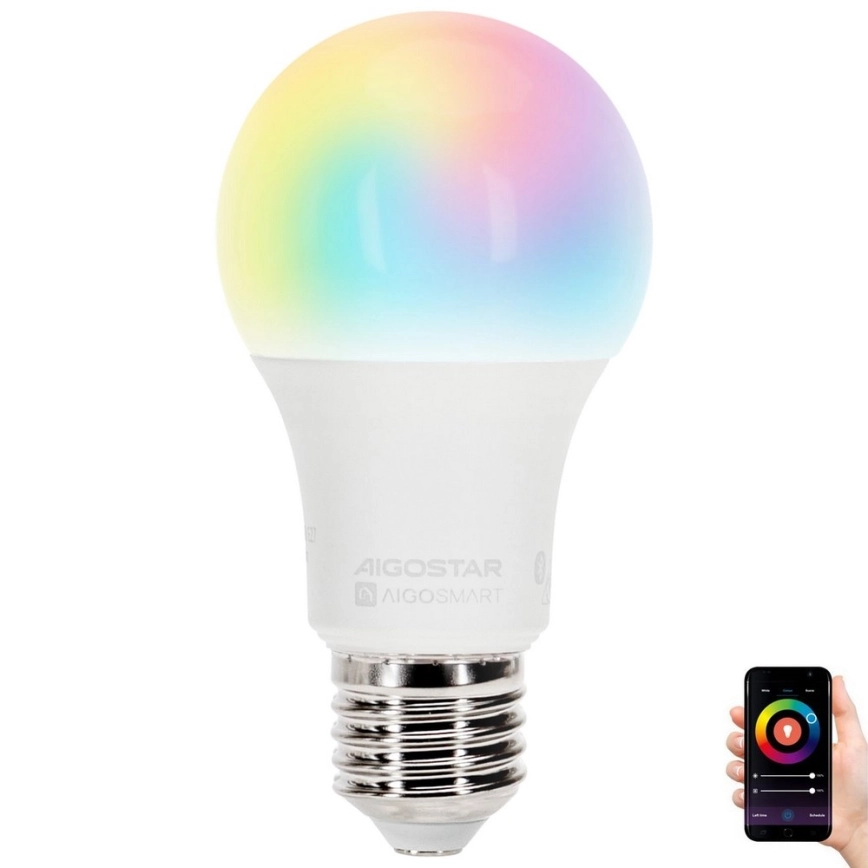 LED RGBW dimbar lampa MESH Smart A60 E27/15W/230V 2700-6500K – Aigostar