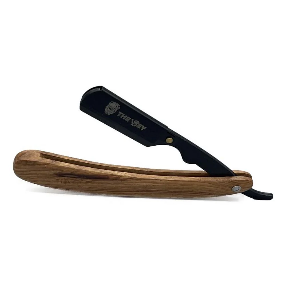 Bey Straight Razor Black pläterade till Razor Blades