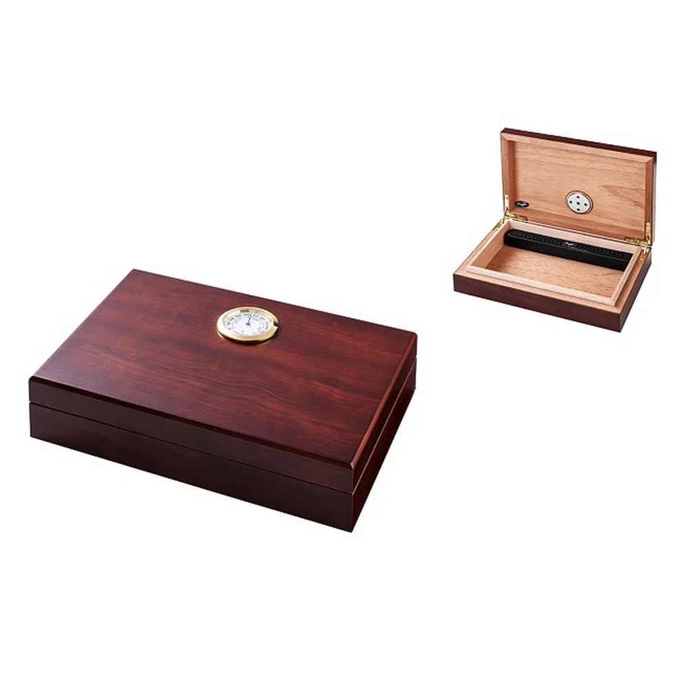 Angelo 8 Cigar Humidor i Bordeaux Wood