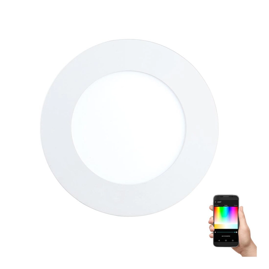 Eglo – LED RGB dimbar infälld taklampa FUEVA-C LED/5,4W/230V Ø 12 cm