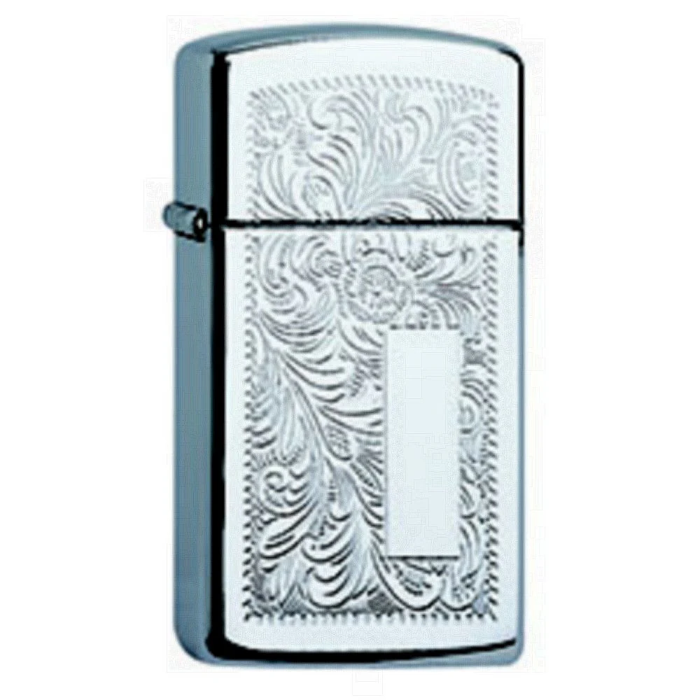 Original Slim Zippo Lighter – Venetian Chrome Slim