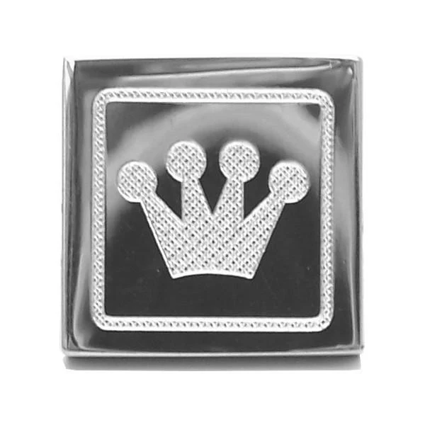 Designer manschettknappar prinsens egen silverkrona