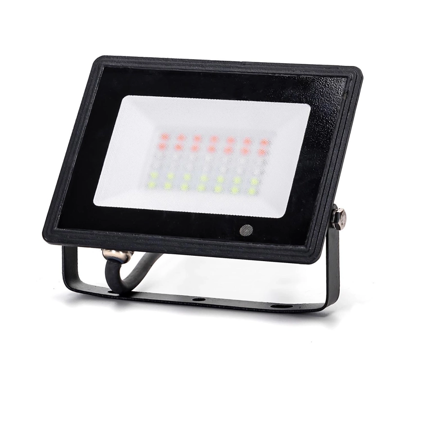 Aigostar – Dimbar LED RGBW-strålkastare LED/30W/230V IP65 + fjärrkontroll