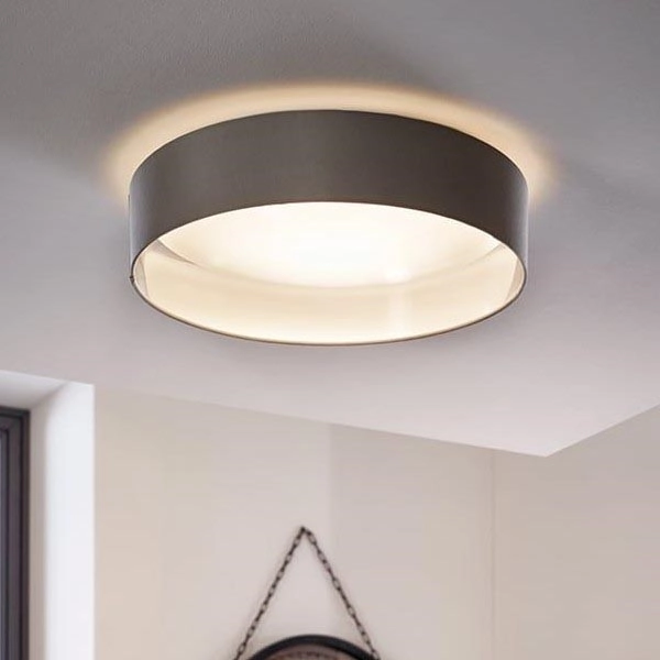 Eglo 31623 – LED taklampa MASERLO LED/16W/230V 3000K Ø 40,5 cm grå/silver