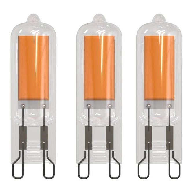 KIT 3x LED glödlampa G9/2W/230V 3000K – Eglo 10614