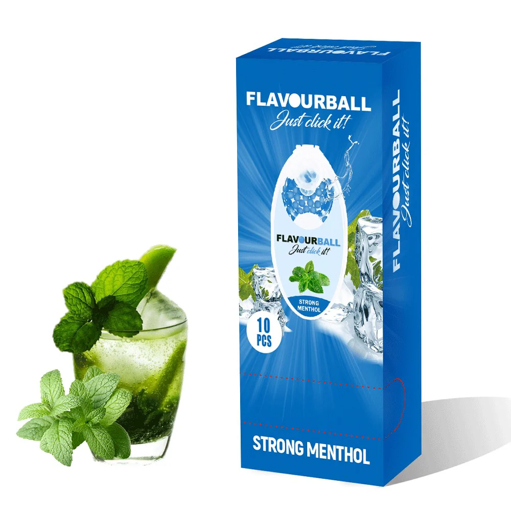 10 x 100 st Strong Menthol Flavor Balls Aroma Balls in Pod