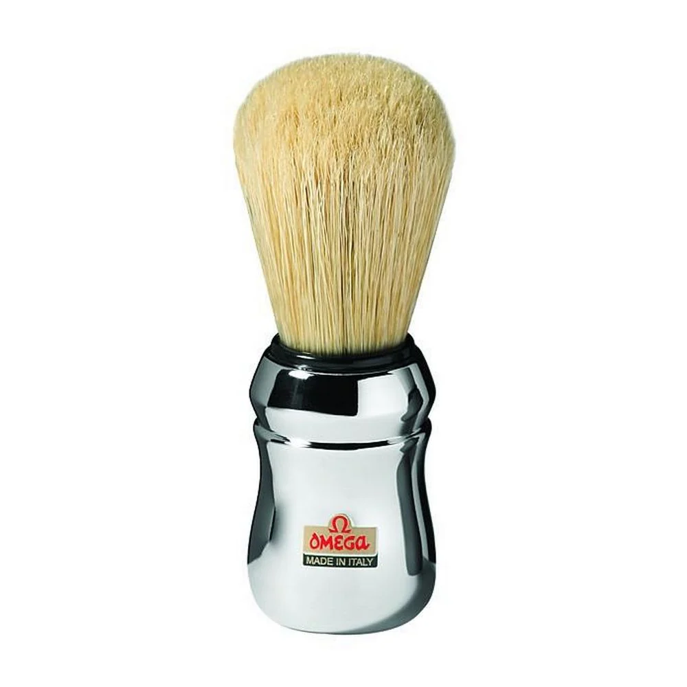 Omega Boar Brestle rakborste med kromad plastlag