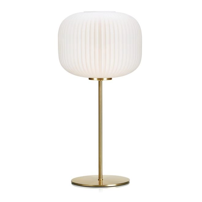 Markslöjd 107819 – Bordslampa SOBER 1xE27/60W/230V vit/mässing