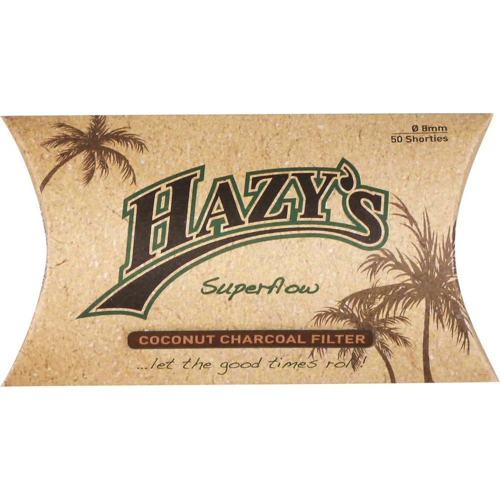 50 st HAZYs Superflow 8 mm aktivt kolfilter – Kokos