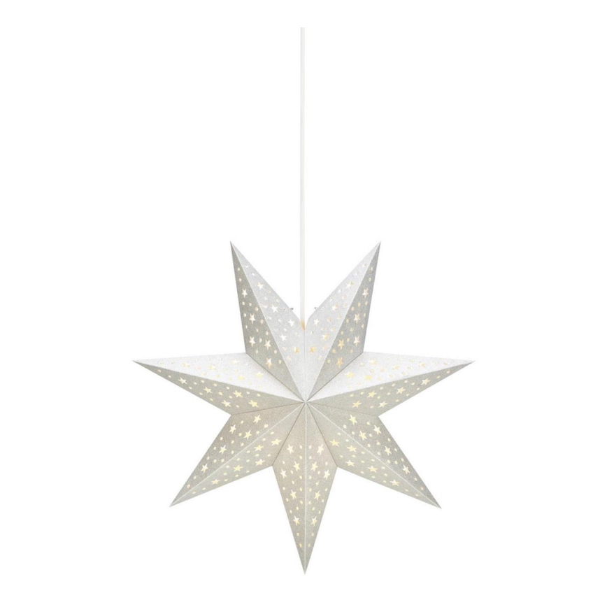 Markslöjd 704416 – Juldekoration SOLVALLA 1xE14/25W/230V silver 45 cm