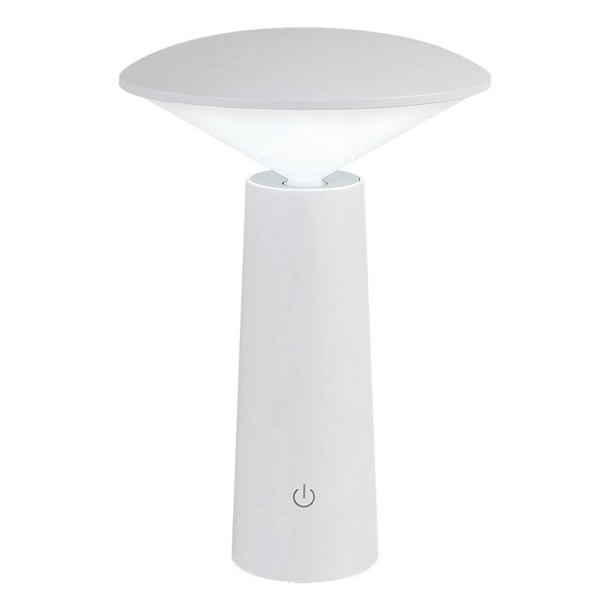 Rabalux – LED Dimbar uppladdningsbar touch bordslampa POLPERRO LED/3W/3,7V 1200mAh vit