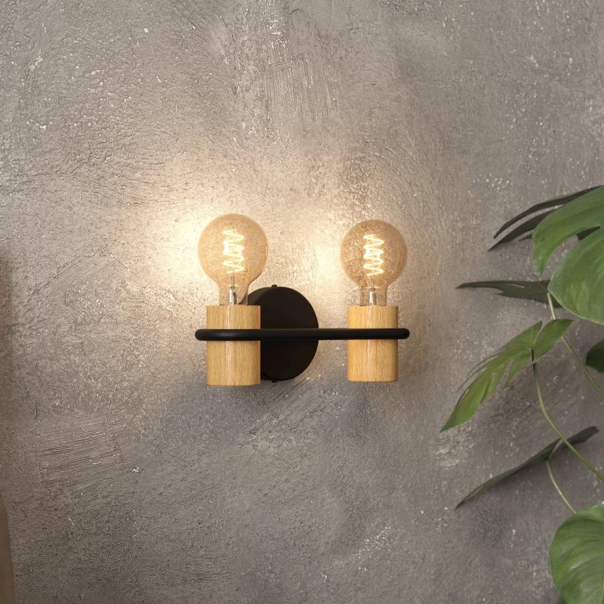 Eglo – Vägglampa 2xE27/40W/230V