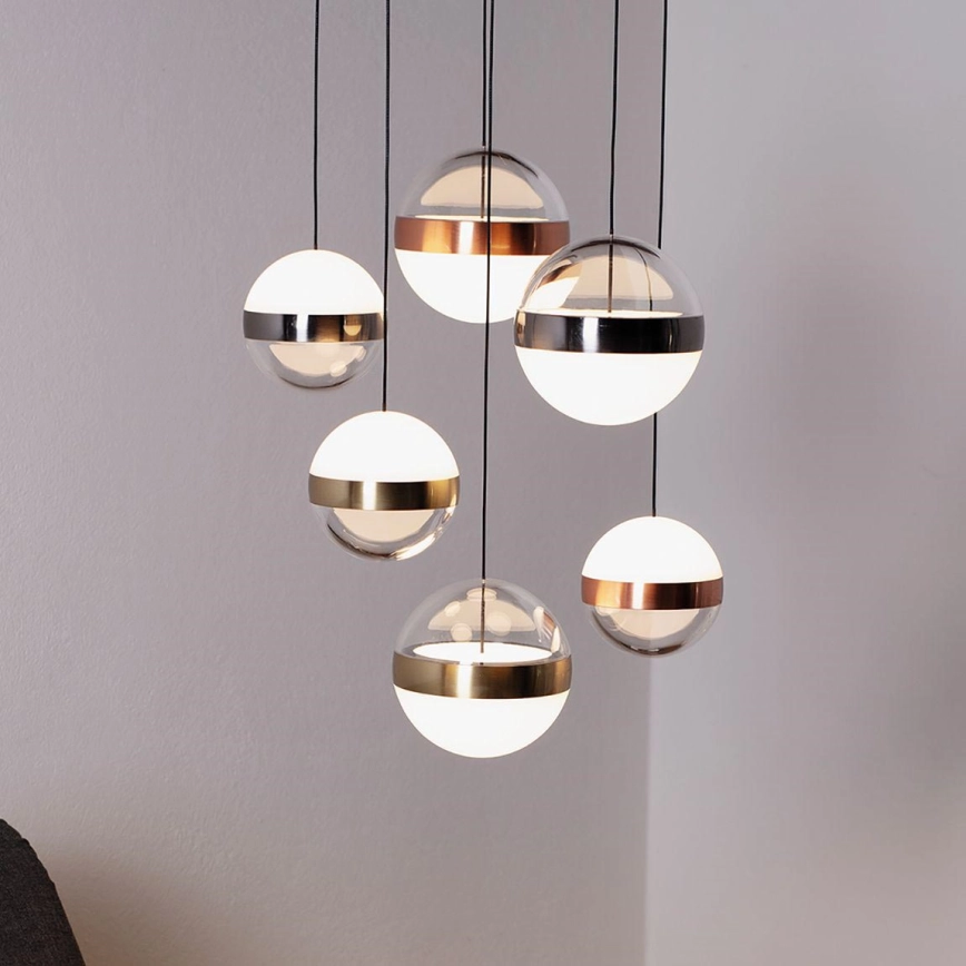 Ideal Lux – LED ljuskrona med textilsladd GALAXY LED/58W/230V