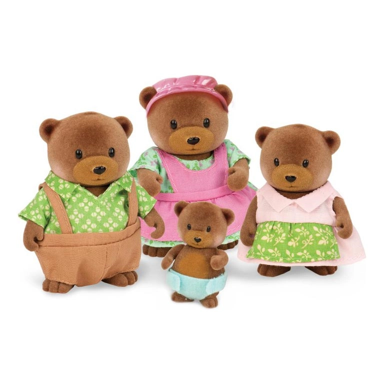 Li’l Woodzeez – Set med figurer HEALTHNUGGLE björnsfamilj
