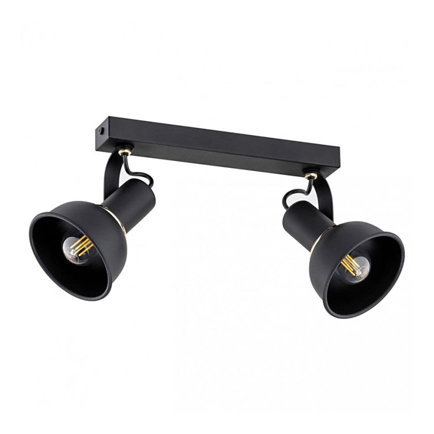 Argon 7037 – Spotlight TWIST 2xE14/7W/230V svart/gyllene