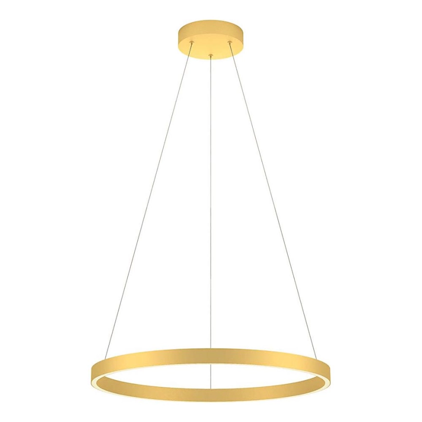 Redo 01-2865 – LED ljusreglerad ljuskrona på textilsladd FEBE LED/37W/230V guld