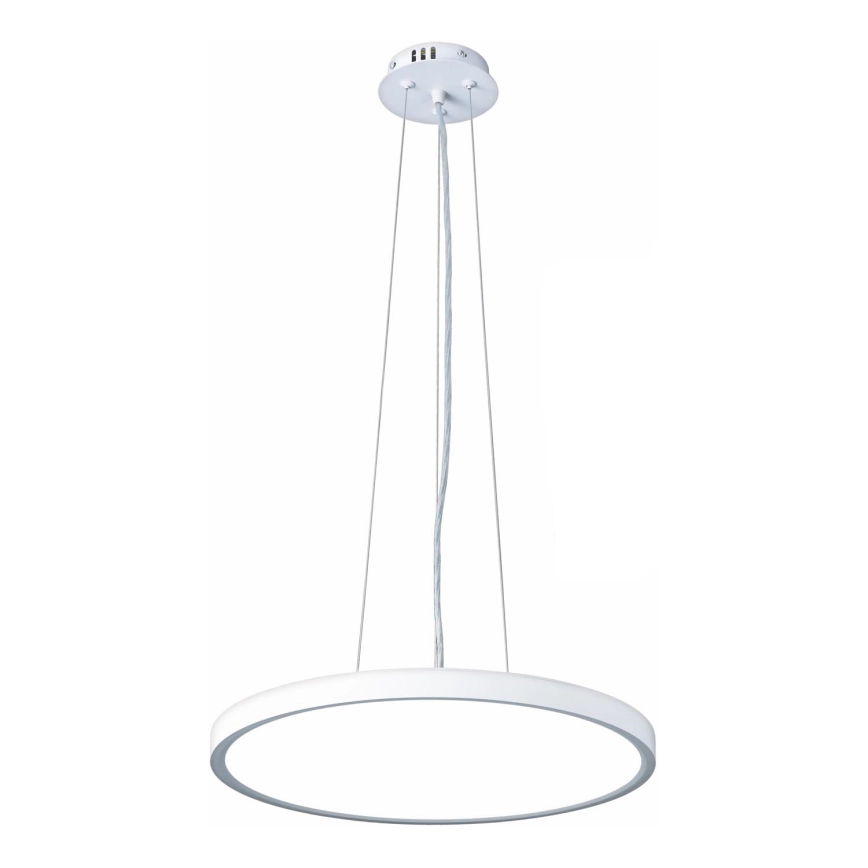 Top Light – LED ljusreglerad ljuskrona på textilsladd REVIT LED/36W/230V 3000-6500K diameter 40 cm vit + fjärrkontroll