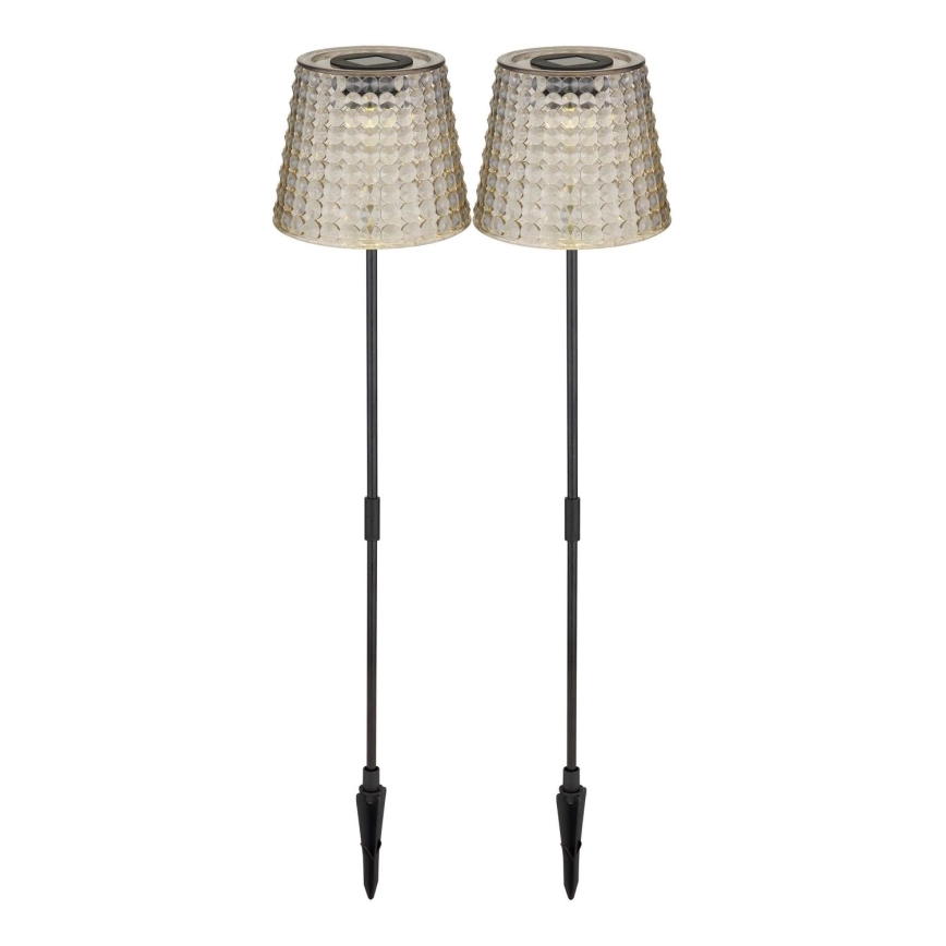 Globo – KIT 2x LED solcellsbelysning LED/0,06W/3V IP44 grå