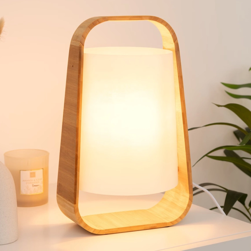 Atmosphera – Bordslampa REX 1xE14/40W/230V bambu