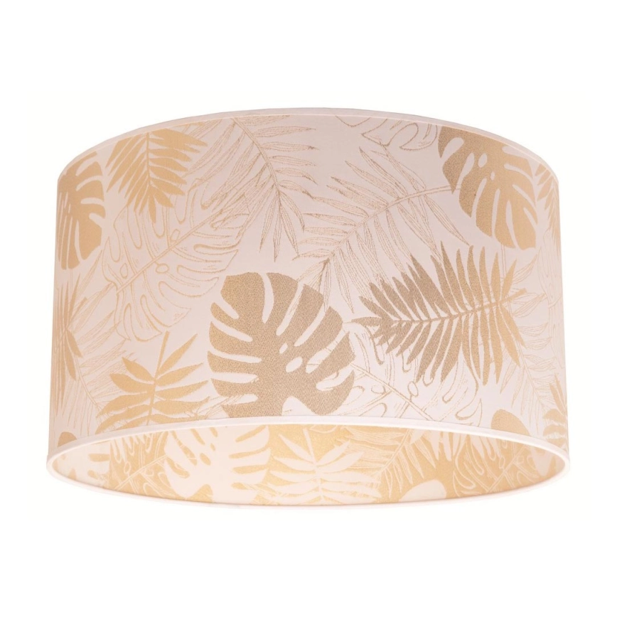 Duolla – Taklampa ARECA 1xE27/40W/230V diameter 45 cm mässing/vit
