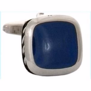Manschettknappar tjocka ribbet sida lapis lazuli