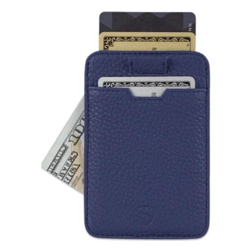 Vaultskin Chelsea Card Holder – Navy Minimalist Purse