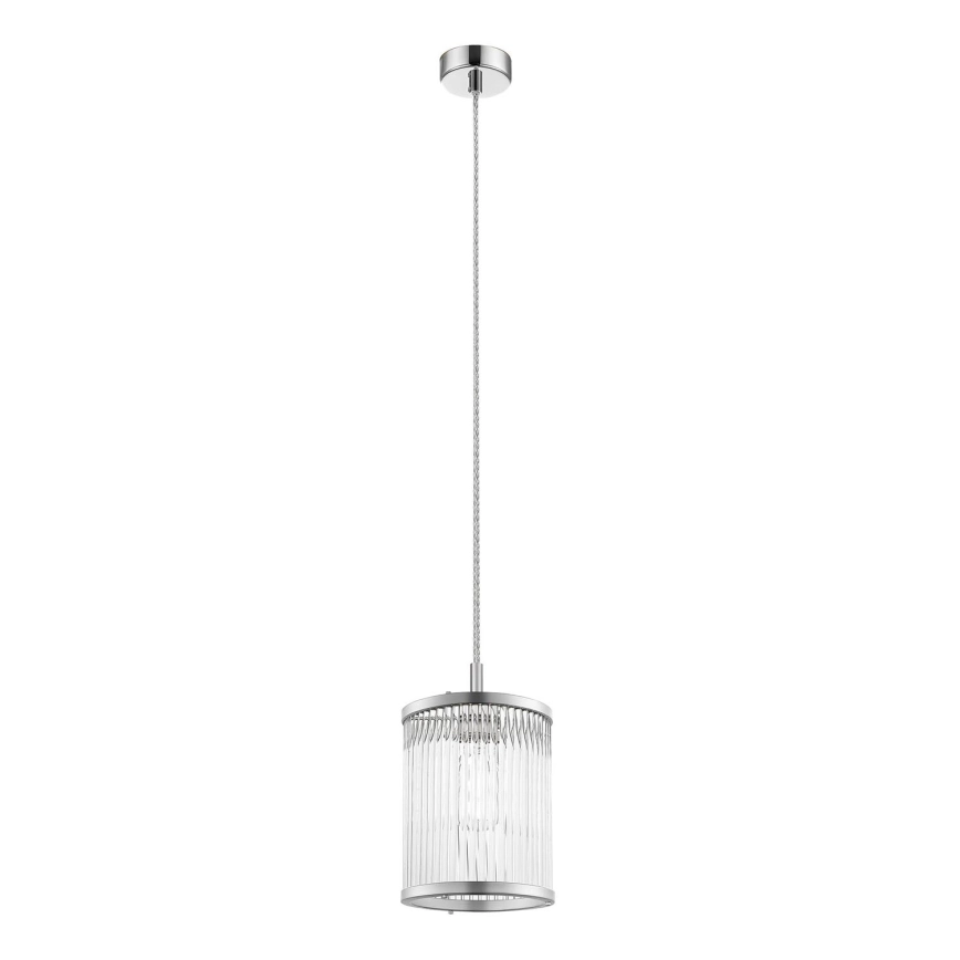 Zuma Line – Ljuskrona med textilsladd 1xE14/40W/230V skinande krom