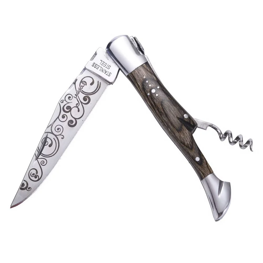 Laguiole fickkniv med vinöppnare