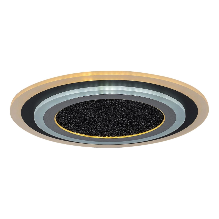 Rabalux – LED-dimbar taklampa LED/56W/230V 3000/4000/6000K svart + fjärrkontroll Ø 45 cm