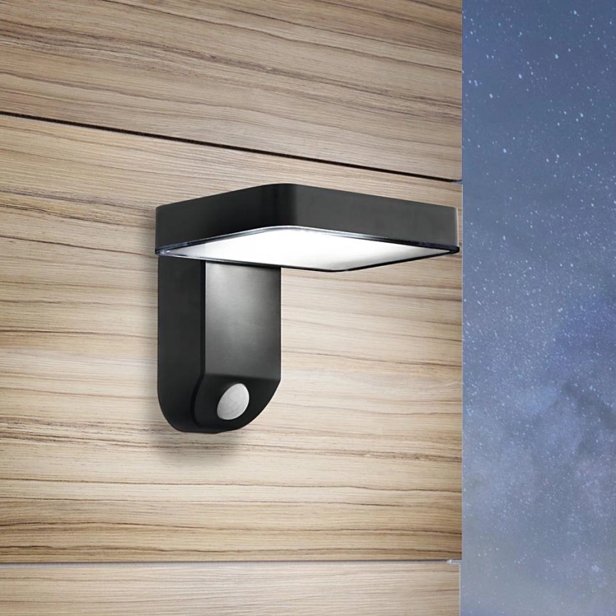 Eglo – LED Solcells vägglampa med sensor LED/4,5W/3,7V 2200 mAh IP44