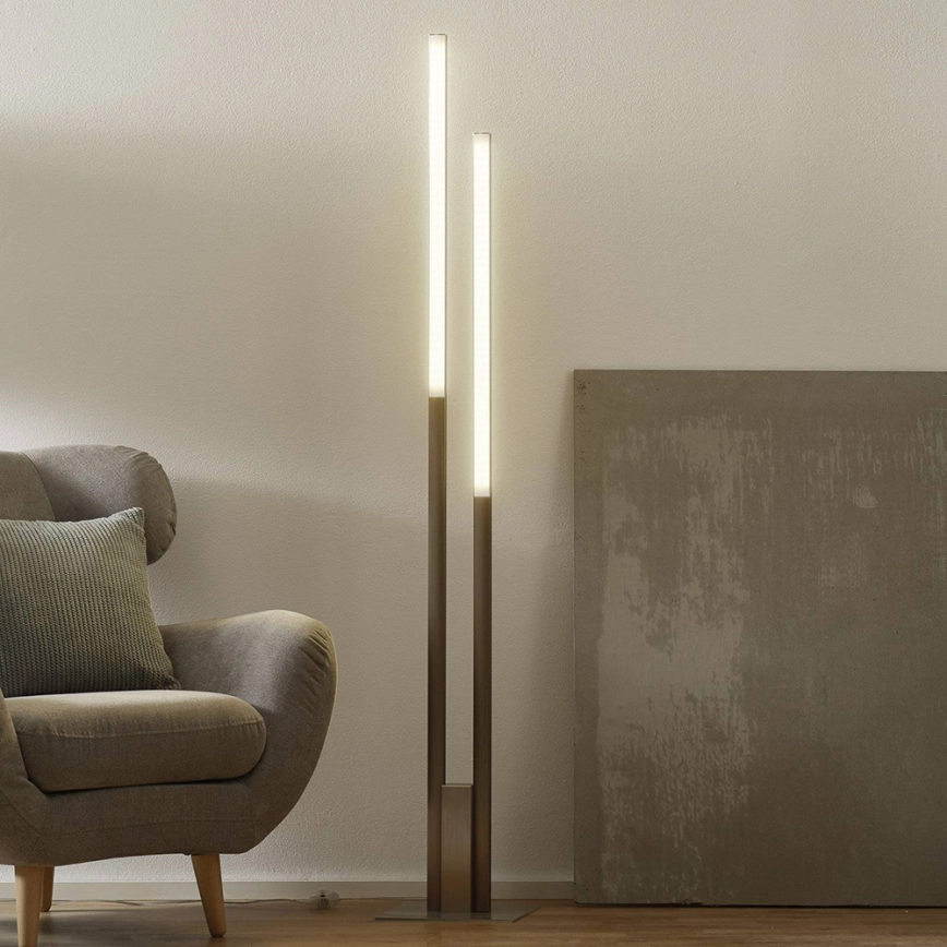 Eglo 33323 – LED RGBW dimbar golvlampa FRAIOLI-C LED/34W/230V 2700-6500K mattkrom