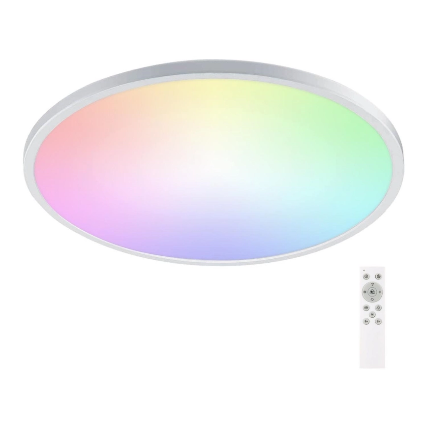 Aigostar – LED RGBW dimbar badrumsplafond LED/24W/230V 3000-6500K Ø 42 cm IP44 + fjärrkontroll
