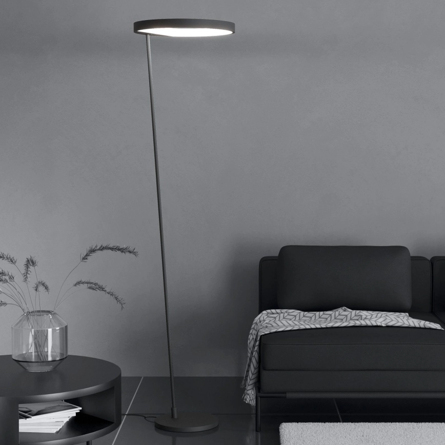 Eglo – LED Dimbar golvlampa LED/23W/230V 3000K svart