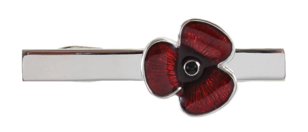 David Aster Poppy Crocodile Clip Tie Slide