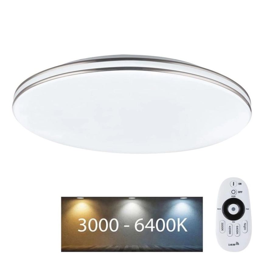 Globo – Dimbar LED-taklampa LED/48W/230V 3000-6400K + fjärrkontroll