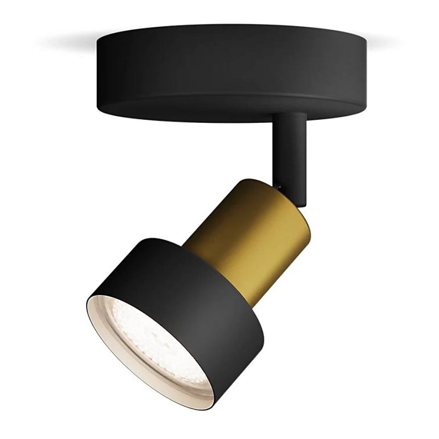 Philips – Spotlight CONDUIT 1xGU10/5W/230V svart/mässing