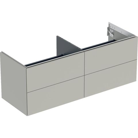 Geberit ONE 505.266.00.7 Kommod med 4 lådor, 135 x 47 cm Gråbeige