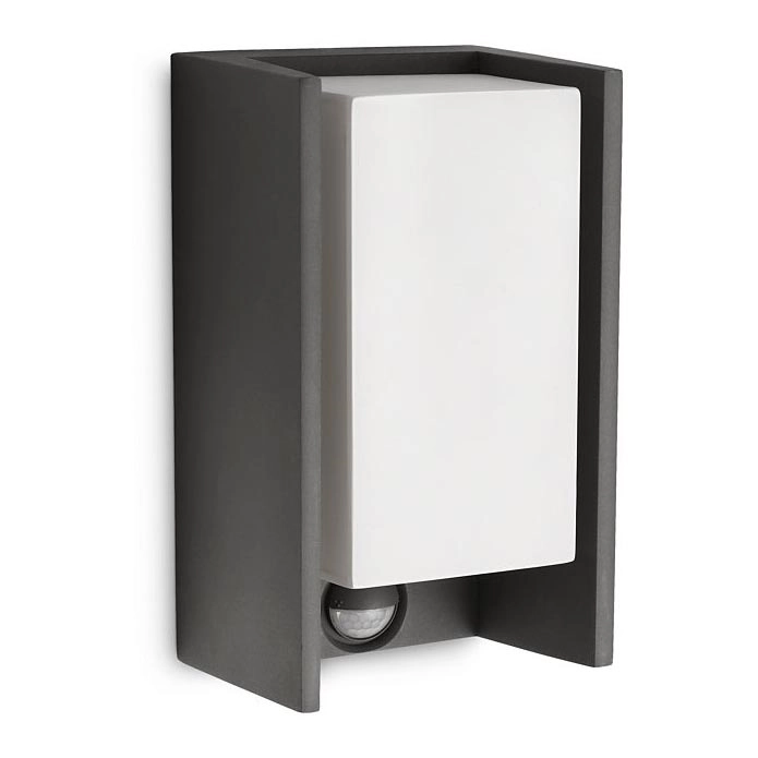 Philips – Utomhus vägglampa  med sensor  BRIDGE 1xE27/15W/230V IP44