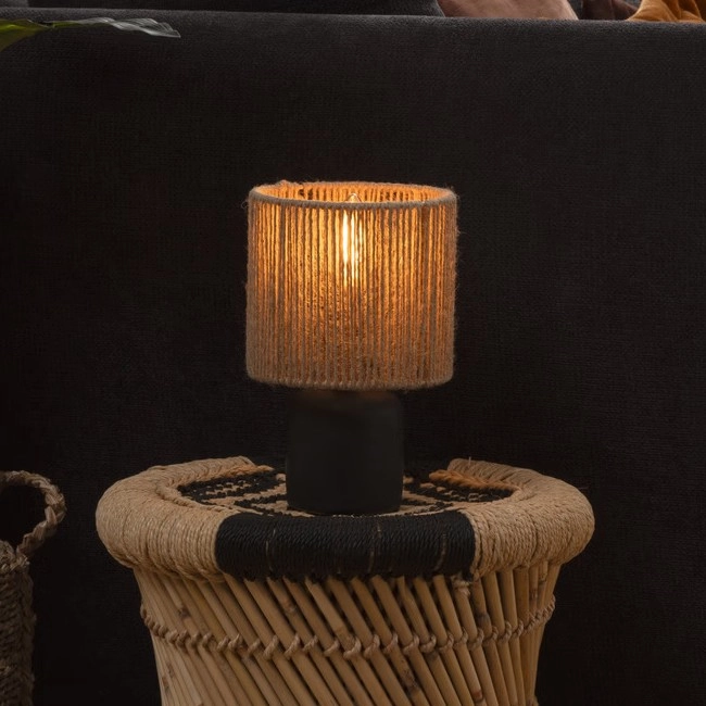 Atmosphera – Bordslampa KOBY 1xE14/40W/230V hampa/svart