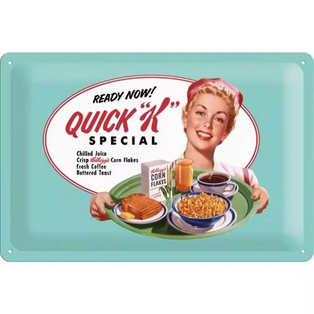 Retroworld Metal Sillow Kelloggs Quick K Special – 30 x 20 cm