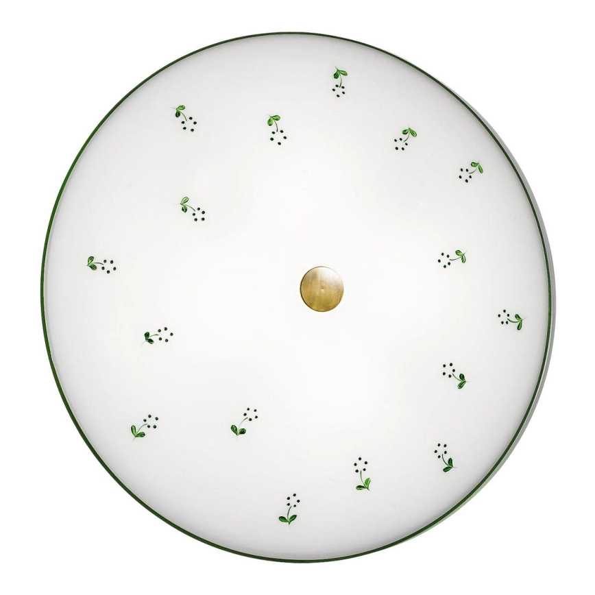 Kolarz 731.U14.4.21-Taklampa NONNA 4xE27/60W/230V diameter 54 cm grön/mässing