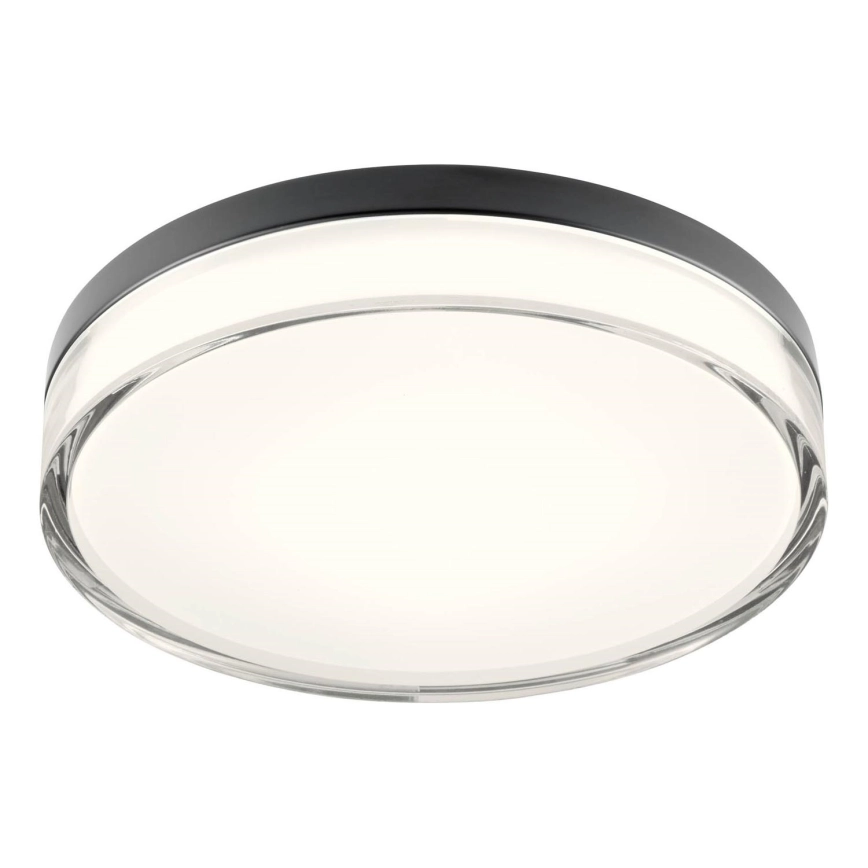 Redo 01-3736 – LED badrumstaklampa FRISBI LED/18W/230V Ø 28 cm CRI 90 3000/4000K IP44 svart
