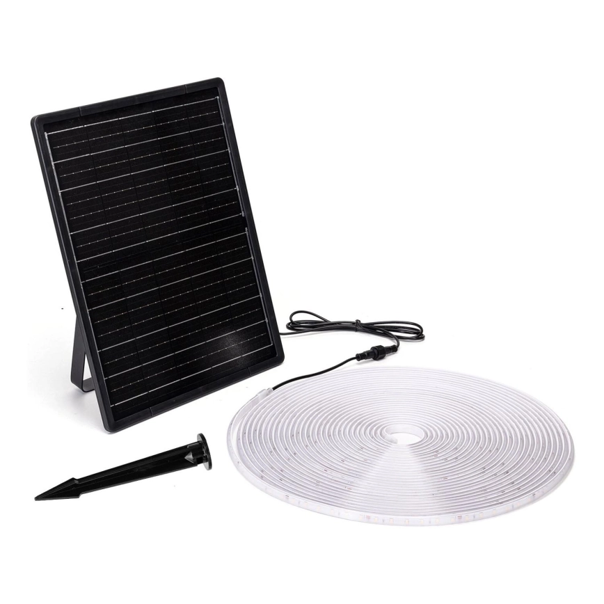 Aigostar – dimbar solcellsdriven LED-remsa LED/20W/3,2V 20 m 6500K IP65 + fjärrkontroll
