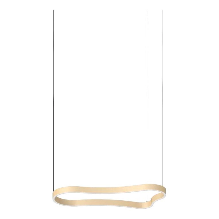 Ideal Lux – LED ljuskrona med textilsladd WAVES LED/37W/230V CRI 90 mässing