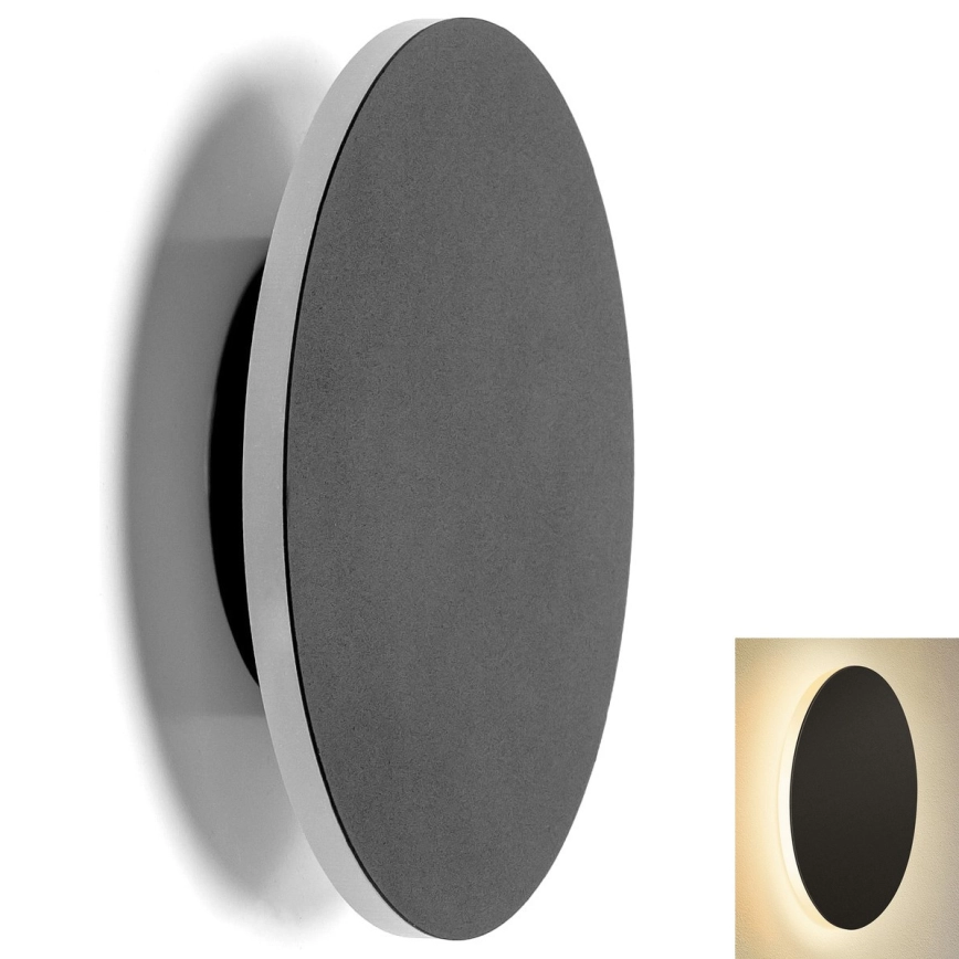 Aigostar – LED väggbelysning LED/6,5W/230V 3000K 18 cm svart