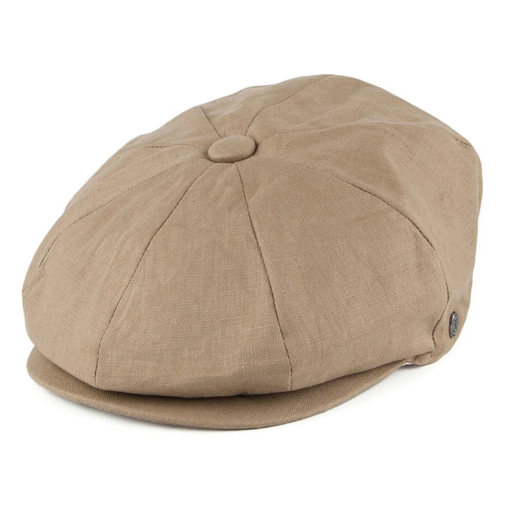 Jaxon & James Linen Newsboy Cap – Camel