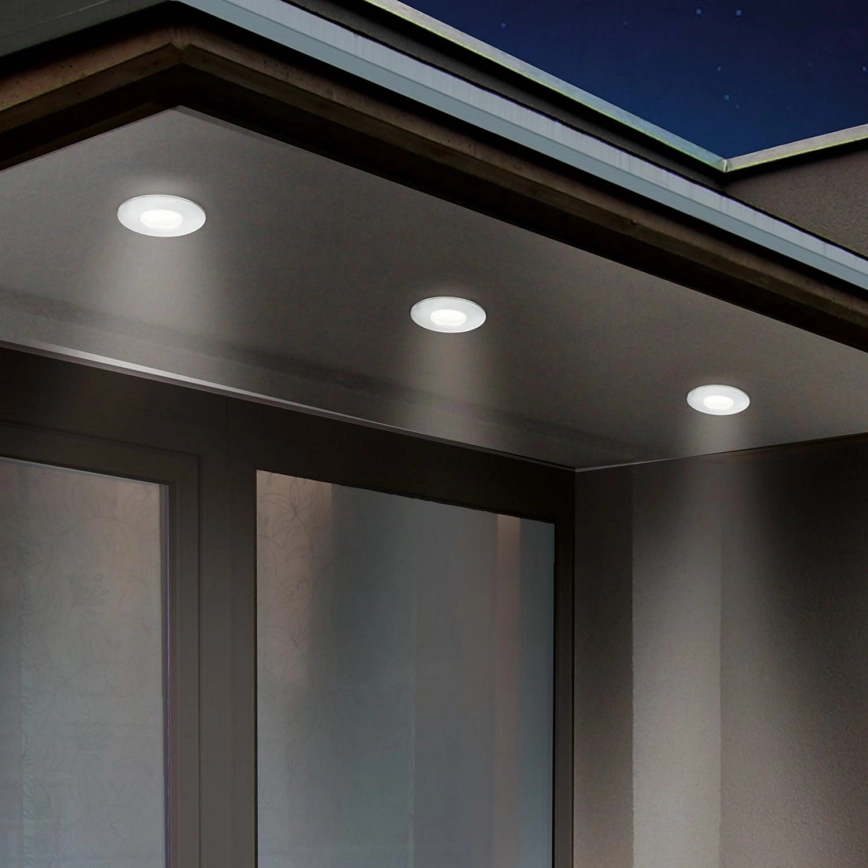 Eglo – LED infälld badrumsbelysning 1xGU10/5W/230V IP65