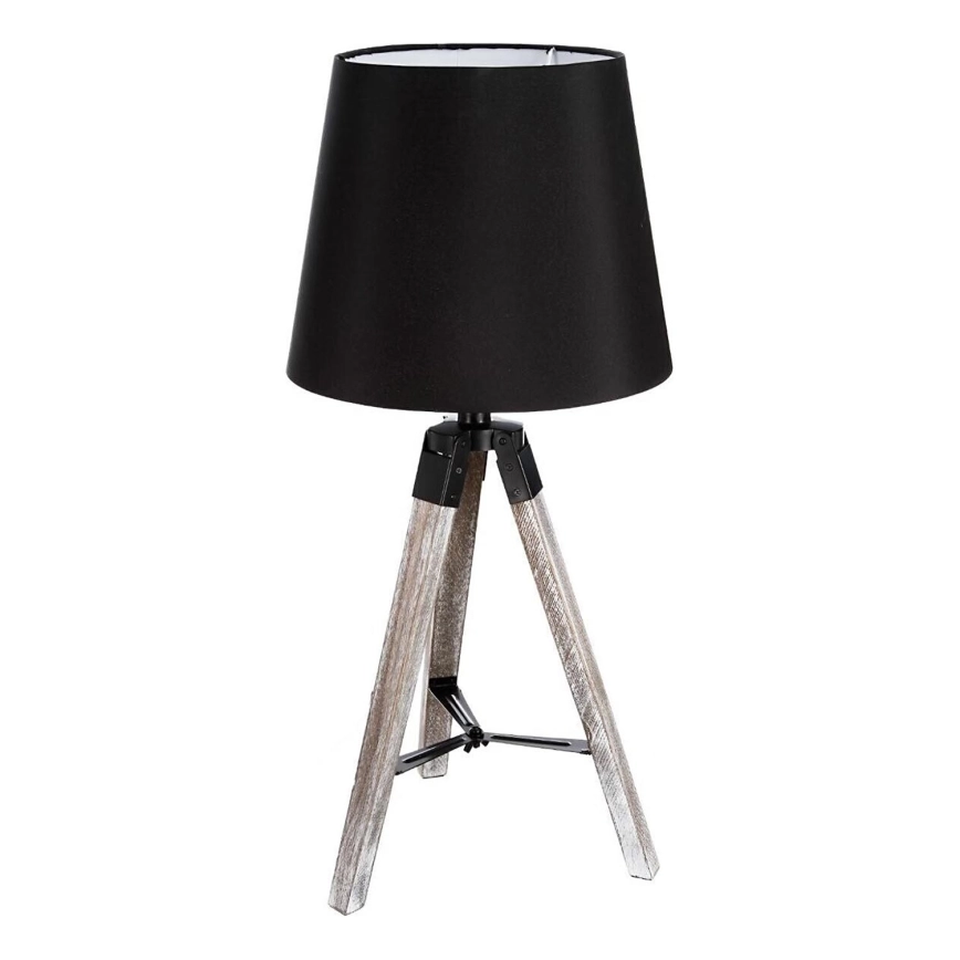 Atmosphera – Bordslampa RUNO 1xE27/25W/230V trä/svart