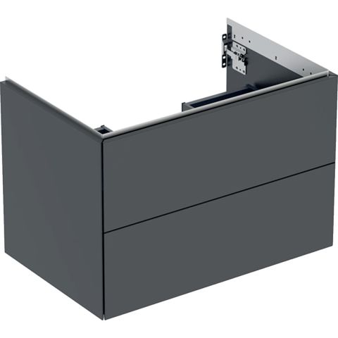 Geberit ONE 505.262.00.8 Kommod 75 x 47 cm, 2 lådor Svart