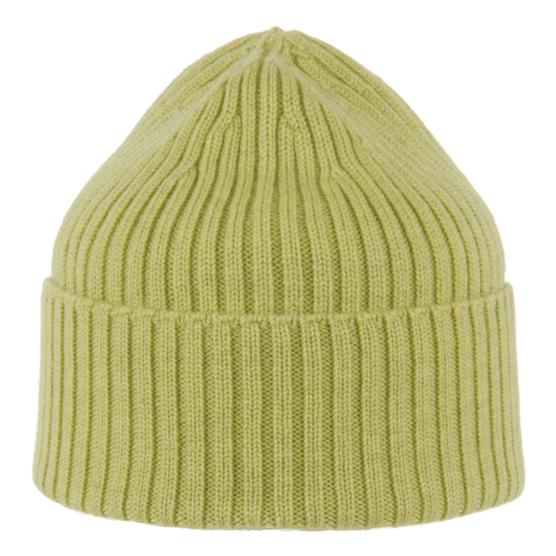 MJM beanie i 100% merinoull – ljusgrön hatt
